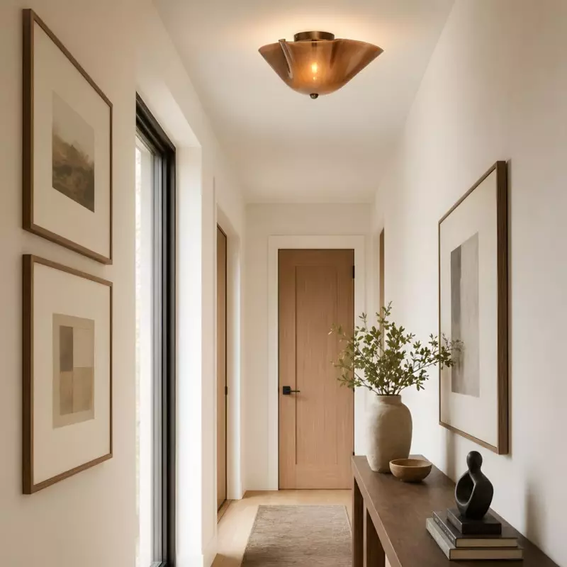 Esmay Modern Wavy Glass Flush Mount Ceiling Light