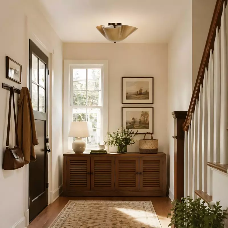 Esmay Modern Wavy Glass Flush Mount Ceiling Light