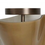 Esmay Modern Wavy Glass Flush Mount Ceiling Light