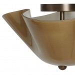 Esmay Modern Wavy Glass Flush Mount Ceiling Light