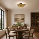 Esmay Modern Wavy Glass Flush Mount Ceiling Light