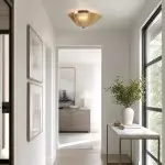 Esmay Modern Wavy Glass Flush Mount Ceiling Light