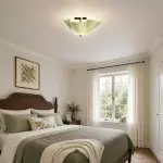 Esmay Modern Wavy Glass Flush Mount Ceiling Light