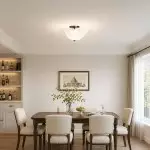 Esmay Modern Wavy Glass Flush Mount Ceiling Light