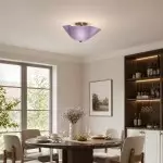 Esmay Modern Wavy Glass Flush Mount Ceiling Light