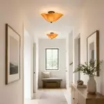 Esmay Modern Wavy Glass Flush Mount Ceiling Light