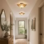 Esmay Modern Wavy Glass Flush Mount Ceiling Light