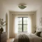 Esmay Modern Wavy Glass Flush Mount Ceiling Light