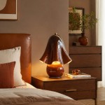 Catalina Modern Wavy Glass Petal Fazzo Table Lamp