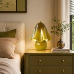 Catalina Modern Wavy Glass Petal Table Lamp