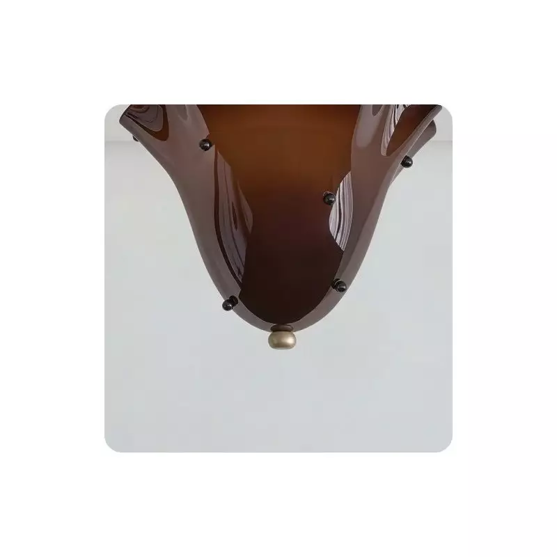 Catalina Contemporary Colored Glass Petal Ceiling Light