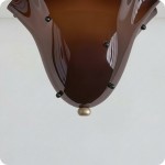 Catalina Contemporary Colored Glass Petal Ceiling Light