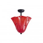 Catalina Contemporary Colored Glass Petal Ceiling Light