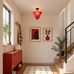 Catalina Contemporary Colored Glass Petal Ceiling Light