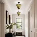 Catalina Contemporary Colored Glass Petal Ceiling Light