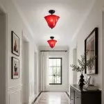 Catalina Contemporary Colored Glass Petal Ceiling Light