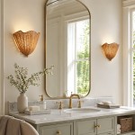 Finley Bohemian Woven Rattan Wall Sconce