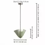 Franklin Modern Shell Glass Pendant