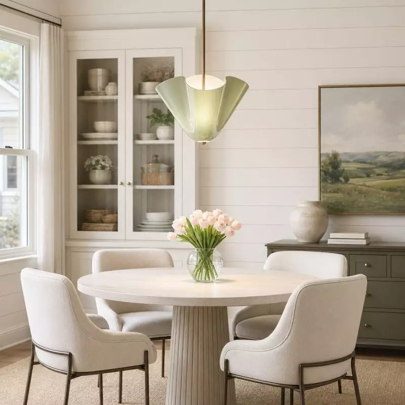 Franklin Modern Shell Glass Pendant