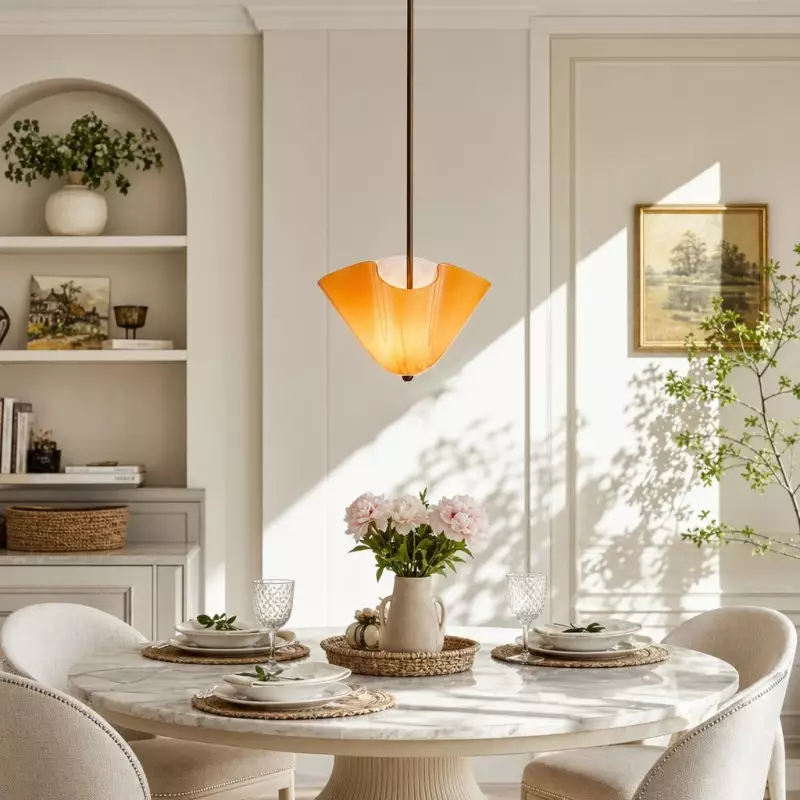 Franklin Modern Shell Glass Pendant