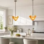 Franklin Modern Shell Glass Pendant