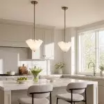 Franklin Modern Shell Glass Pendant