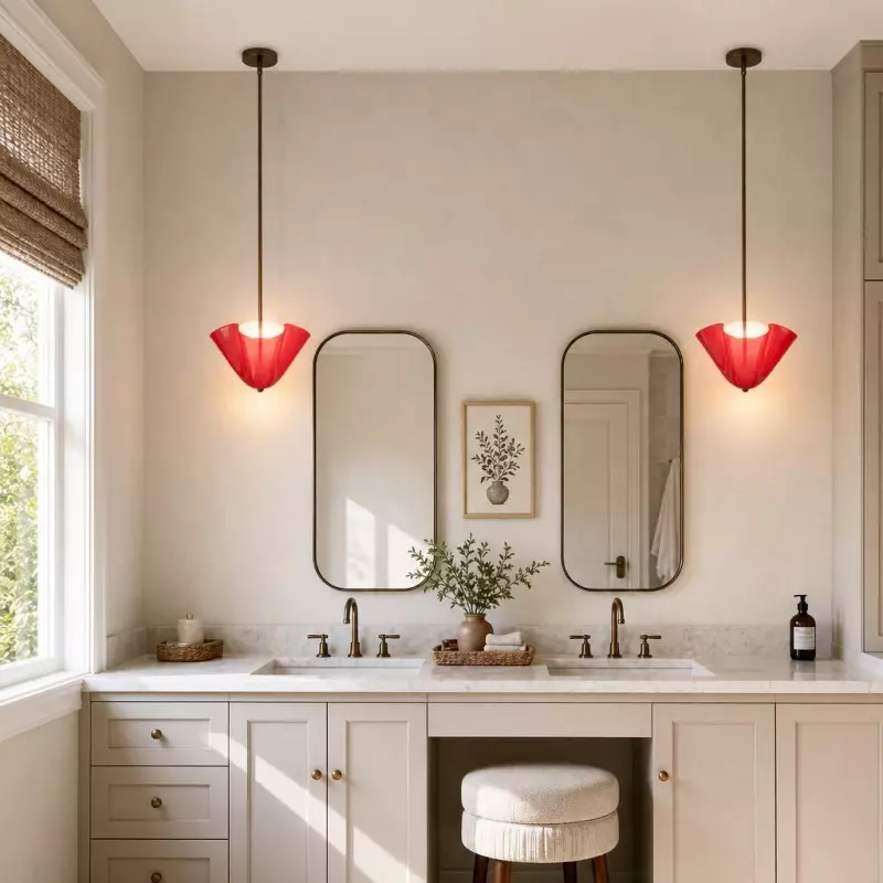 Franklin Modern Shell Glass Pendant