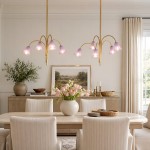 Fletcher Modern Colorful Floral Glass Chandelier