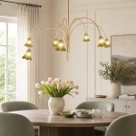 Fletcher Modern Colorful Floral Glass Chandelier