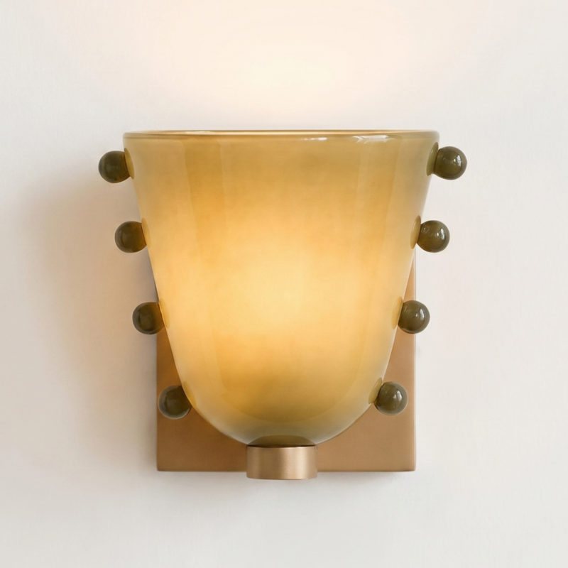 Darcy Art Deco Glass Wall Light