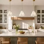 Hadrian Vintage Glass Flower Pendant