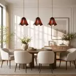 Hadrian Vintage Glass Flower Pendant