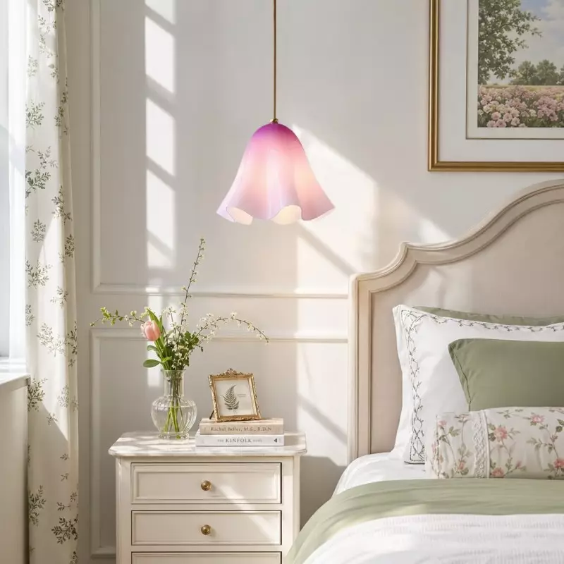 Hadrian Vintage Glass Flower Pendant