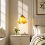 Hadrian Vintage Glass Flower Pendant