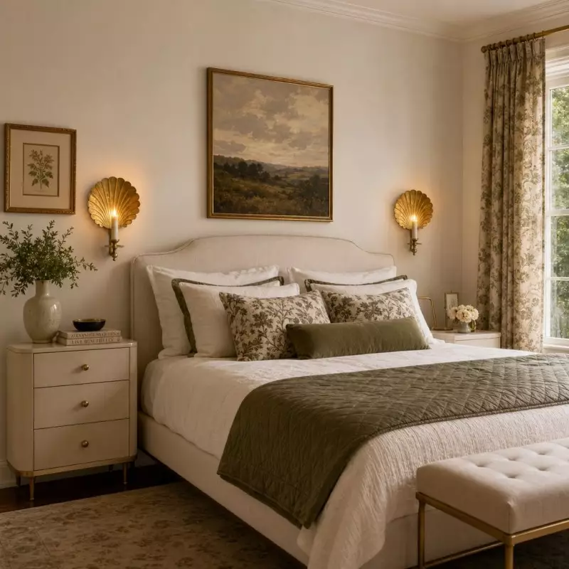 Irvin Antique Brass Shell  Candle Wall Sconce