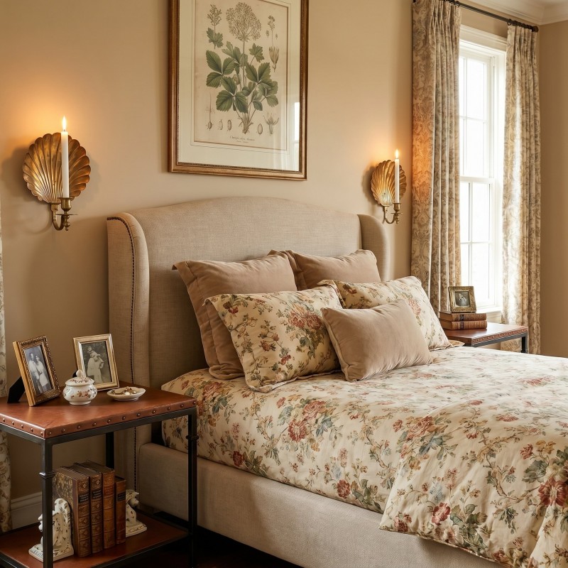 Irvin Antique Brass Shell  Candle Wall Sconce