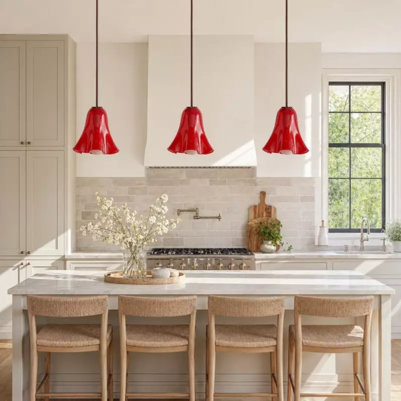 Graham Modern Shell Glass Pendant