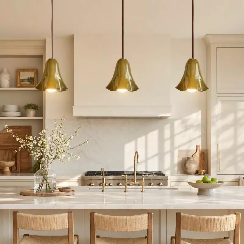 Graham Modern Shell Glass Pendant