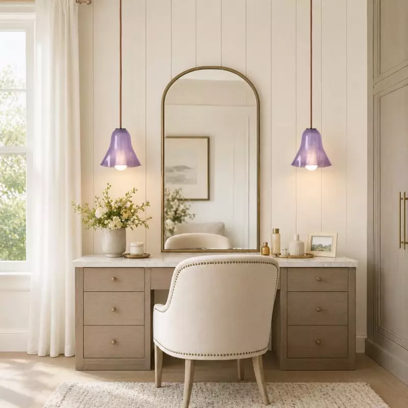 Graham Modern Shell Glass Pendant