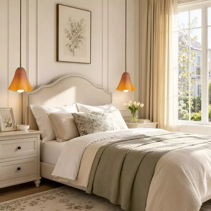 Graham Modern Shell Glass Pendant