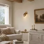 Jericho Antique Brass Adjustable Shell Wall Sconce