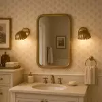 Jericho Antique Brass Adjustable Shell Wall Sconce