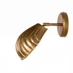 Jericho Antique Brass Adjustable Shell Wall Sconce