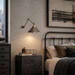 Galilea Industrial Brass Adjustable Wall Lamp