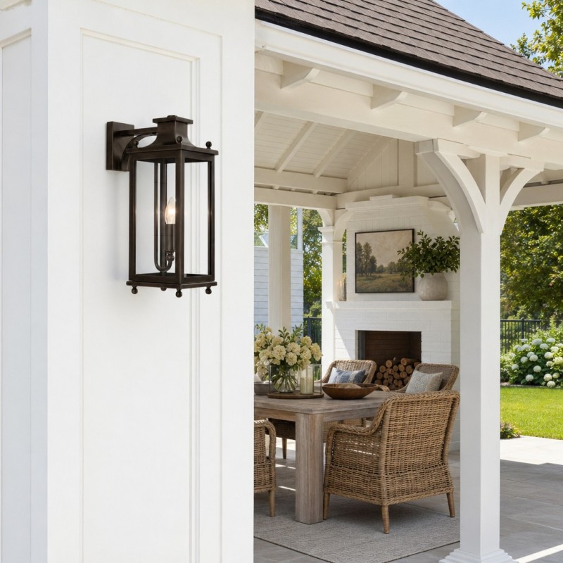 Harlan Industrial Metal Outdoor Wall Sconce