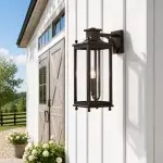 Harlan Industrial Metal Outdoor Wall Sconce