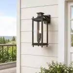 Harlan Industrial Metal Outdoor Wall Sconce