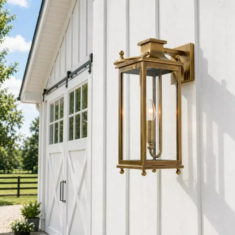 Harlan Industrial Metal Outdoor Wall Sconce