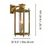 Harlan Industrial Metal Outdoor Wall Sconce