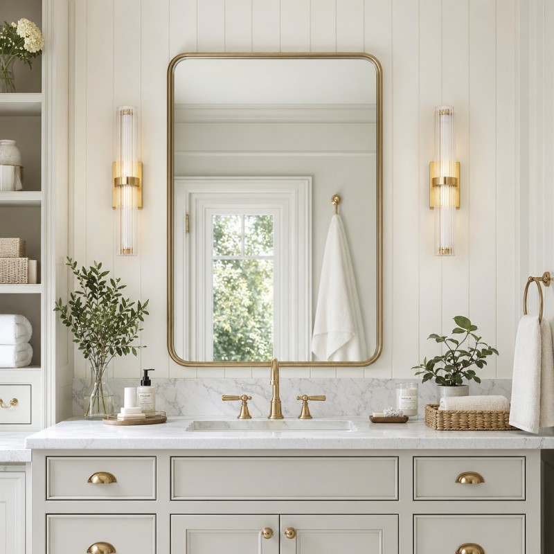 Saelin Modern LED Tube Glass Wall Sconce
